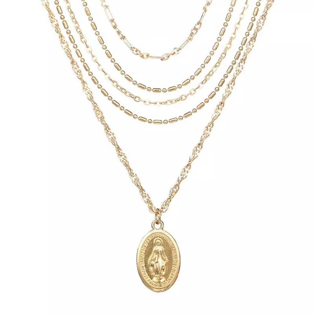 ✨💎 5 Layer Gold Necklace - Picture 4 of 4